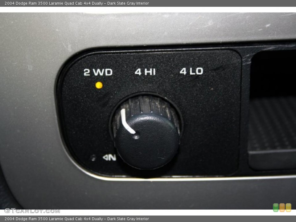 Dark Slate Gray Interior Controls for the 2004 Dodge Ram 3500 Laramie Quad Cab 4x4 Dually #45741786