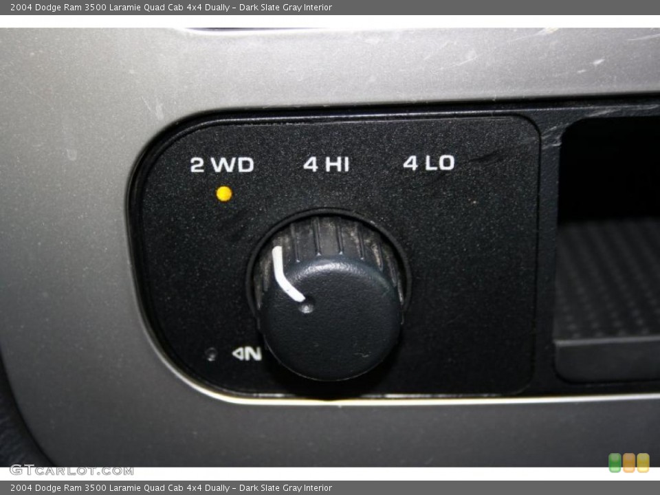 Dark Slate Gray Interior Controls for the 2004 Dodge Ram 3500 Laramie Quad Cab 4x4 Dually #45742450