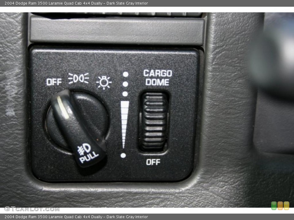 Dark Slate Gray Interior Controls for the 2004 Dodge Ram 3500 Laramie Quad Cab 4x4 Dually #45742486