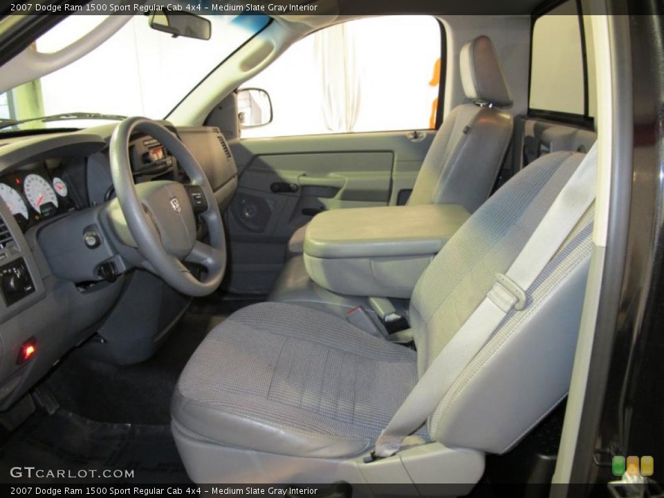 Medium Slate Gray Interior Photo for the 2007 Dodge Ram 1500 Sport Regular Cab 4x4 #45742758