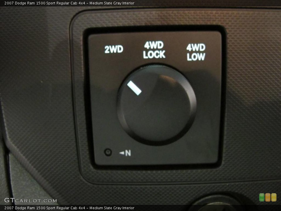 Medium Slate Gray Interior Controls for the 2007 Dodge Ram 1500 Sport Regular Cab 4x4 #45742778