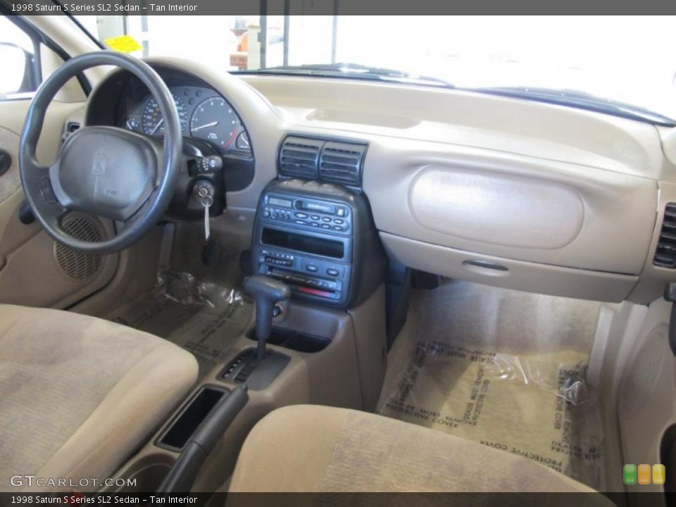 Tan Interior Dashboard for the 1998 Saturn S Series SL2 Sedan #45742874