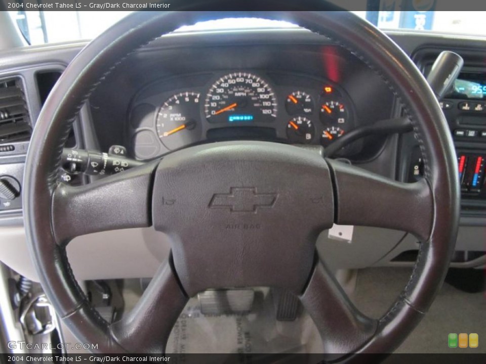 Gray/Dark Charcoal Interior Steering Wheel for the 2004 Chevrolet Tahoe LS #45742974