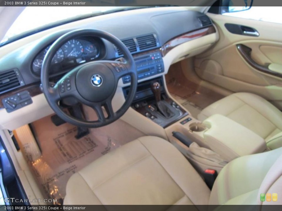 Beige Interior Prime Interior for the 2003 BMW 3 Series 325i Coupe #45743158