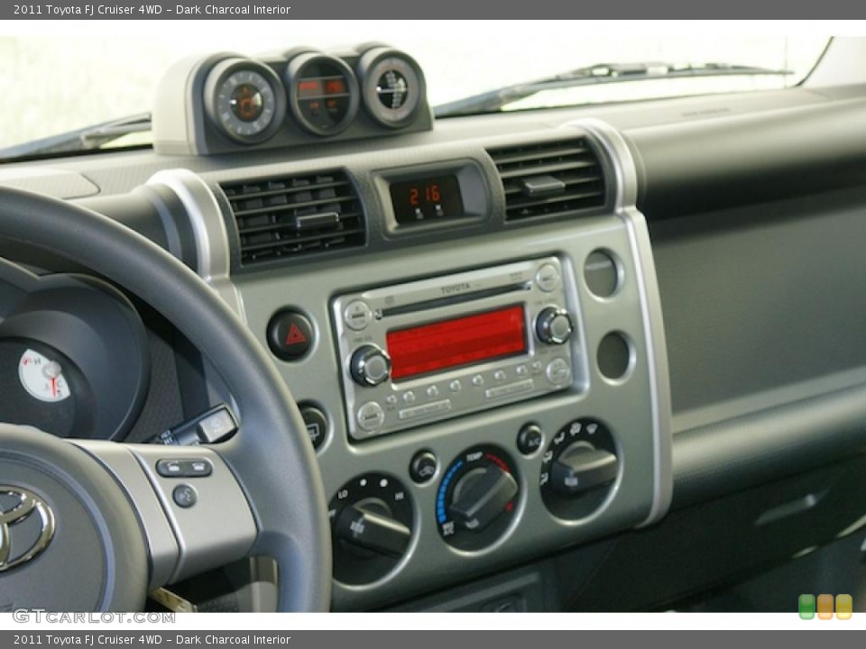 Dark Charcoal Interior Controls for the 2011 Toyota FJ Cruiser 4WD #45743778