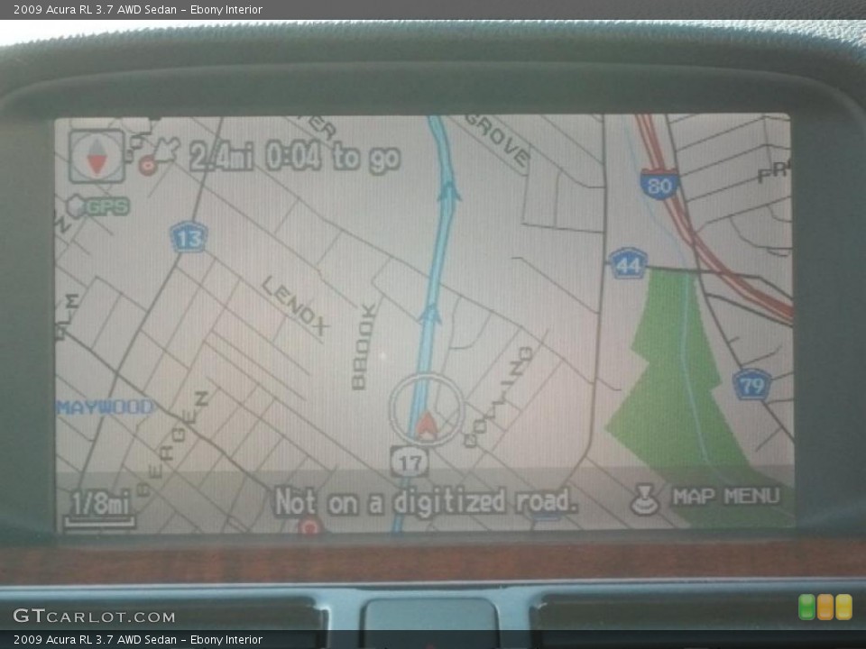 Ebony Interior Navigation for the 2009 Acura RL 3.7 AWD Sedan #45744046