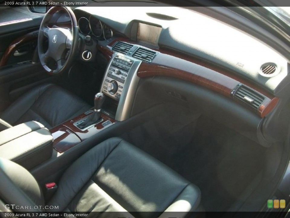 Ebony Interior Dashboard for the 2009 Acura RL 3.7 AWD Sedan #45744138