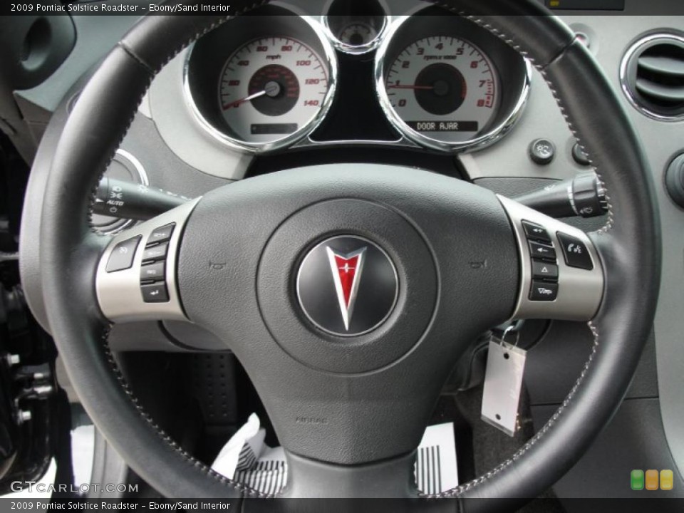 Ebony/Sand Interior Steering Wheel for the 2009 Pontiac Solstice Roadster #45745838