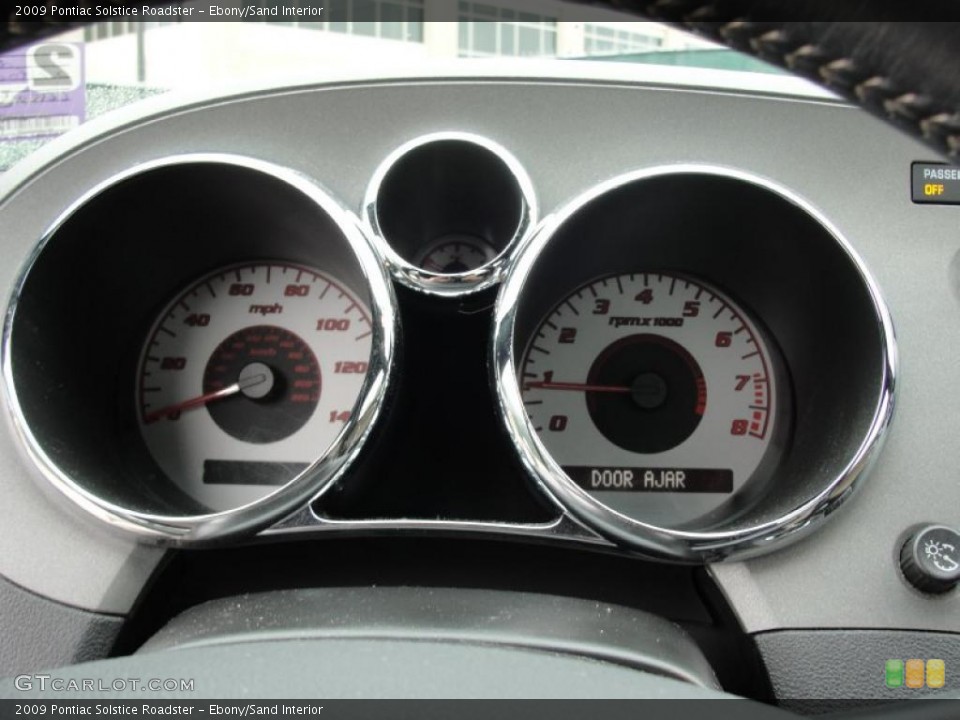Ebony/Sand Interior Gauges for the 2009 Pontiac Solstice Roadster #45745846