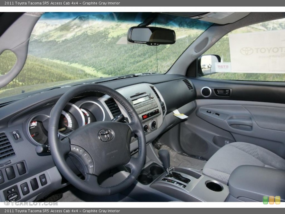 Graphite Gray Interior Photo for the 2011 Toyota Tacoma SR5 Access Cab 4x4 #45748110