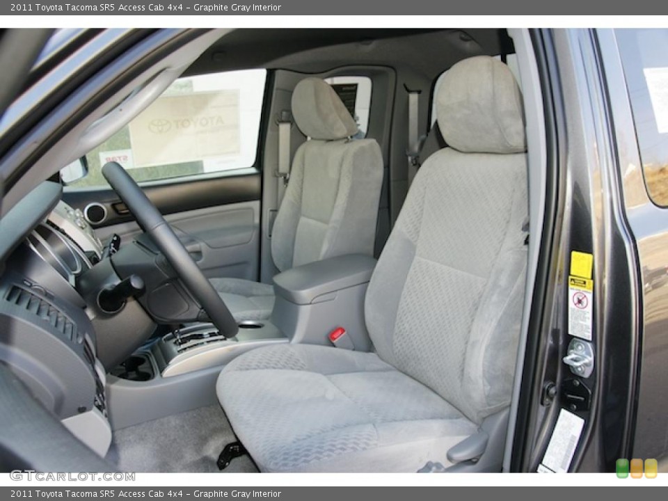 Graphite Gray Interior Photo for the 2011 Toyota Tacoma SR5 Access Cab 4x4 #45748118
