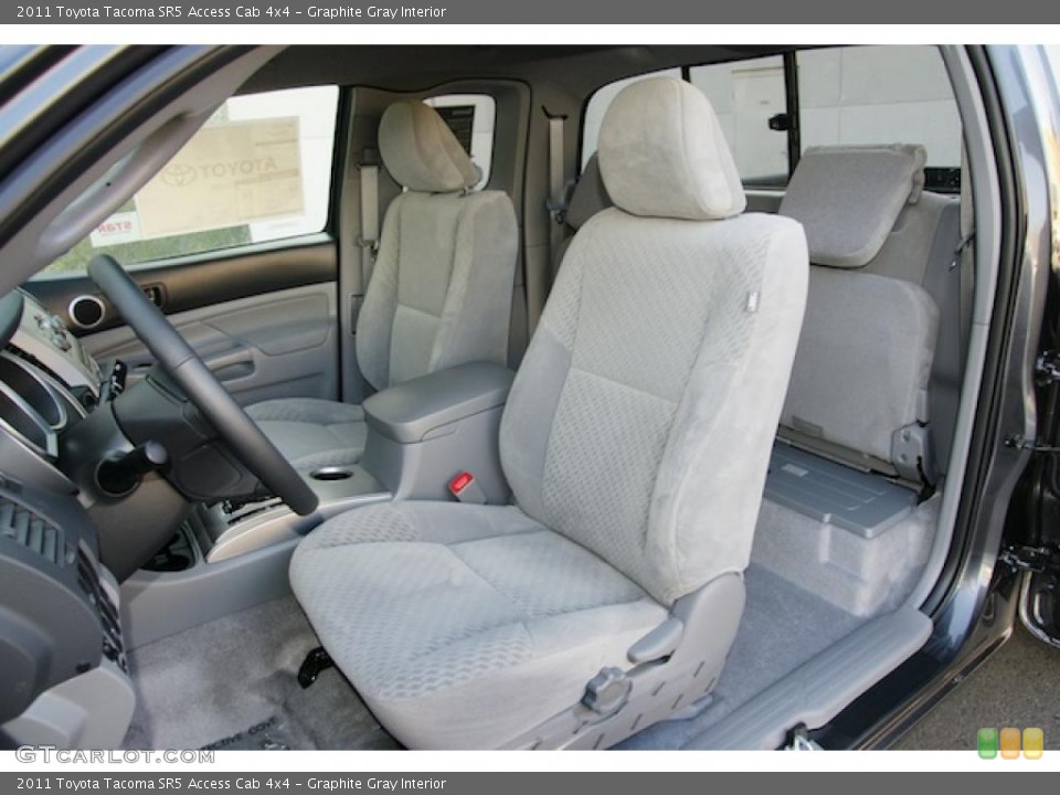 Graphite Gray Interior Photo for the 2011 Toyota Tacoma SR5 Access Cab 4x4 #45748134