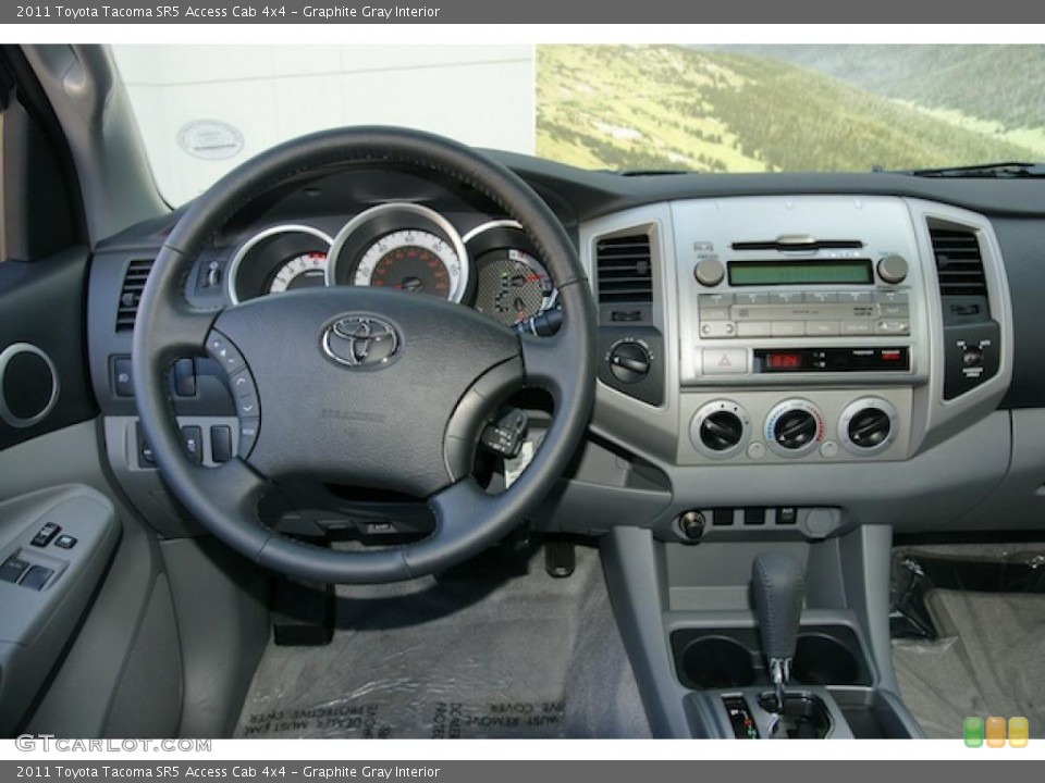 Graphite Gray Interior Dashboard for the 2011 Toyota Tacoma SR5 Access Cab 4x4 #45748142
