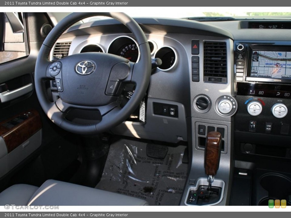 Graphite Gray Interior Dashboard for the 2011 Toyota Tundra Limited Double Cab 4x4 #45749146