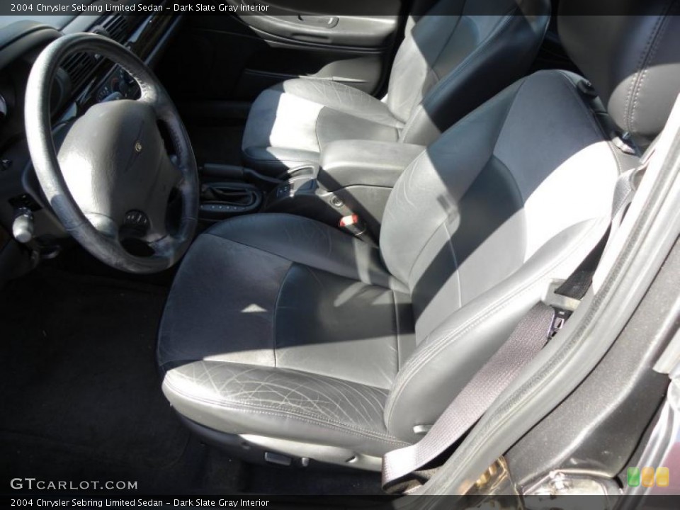 Dark Slate Gray Interior Photo for the 2004 Chrysler Sebring Limited Sedan #45750494