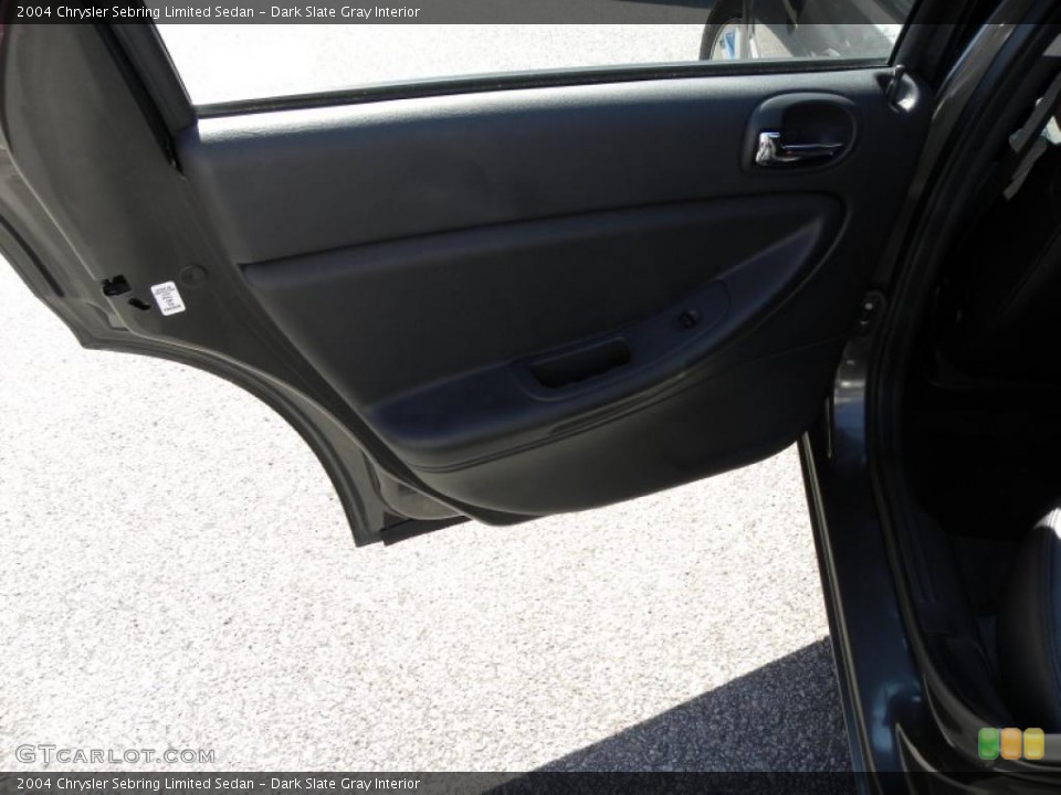 Dark Slate Gray Interior Door Panel for the 2004 Chrysler Sebring Limited Sedan #45750522