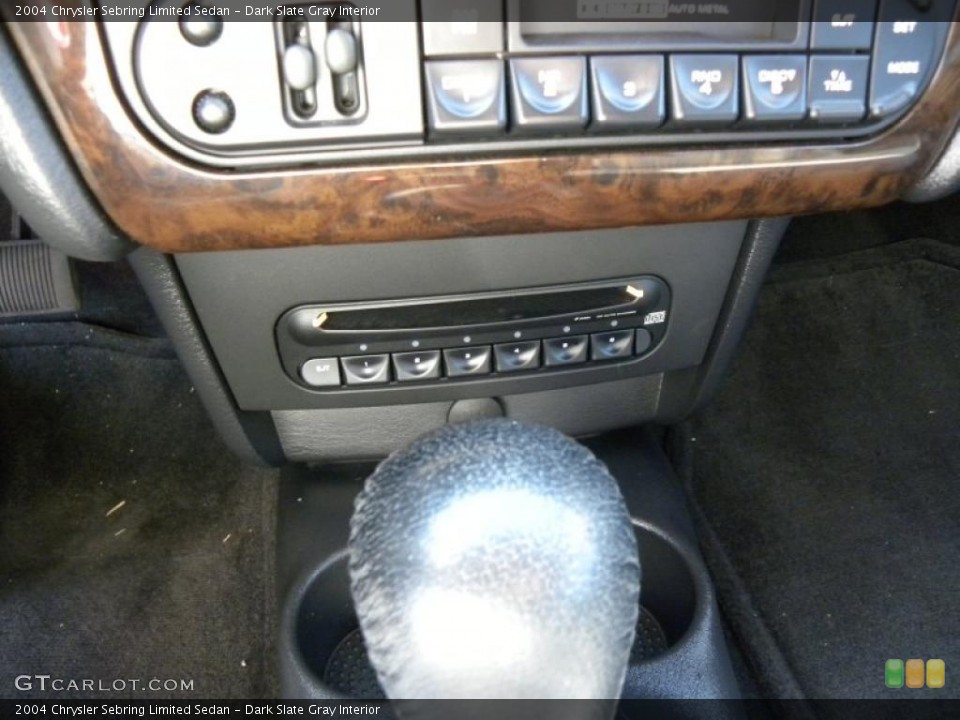Dark Slate Gray Interior Controls for the 2004 Chrysler Sebring Limited Sedan #45750618