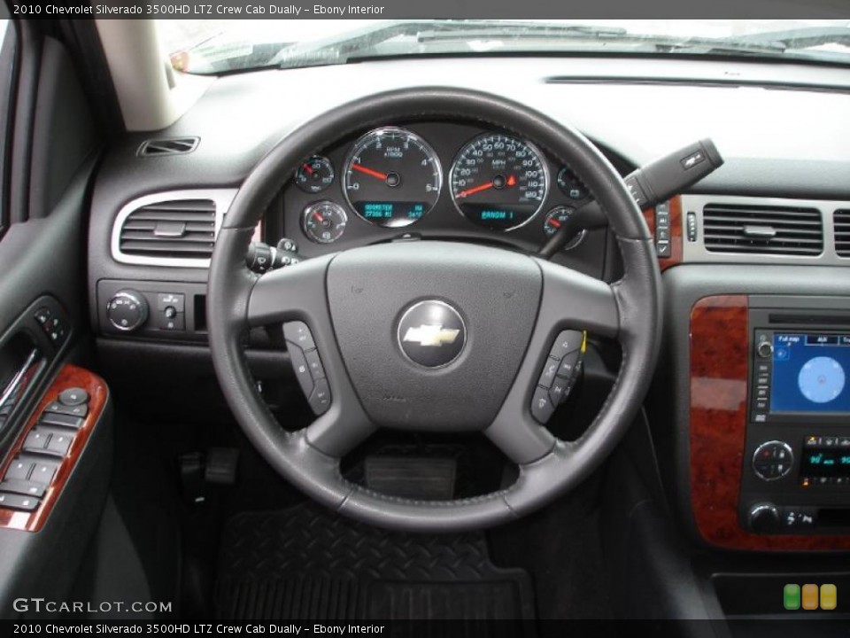 Ebony Interior Steering Wheel for the 2010 Chevrolet Silverado 3500HD LTZ Crew Cab Dually #45752578