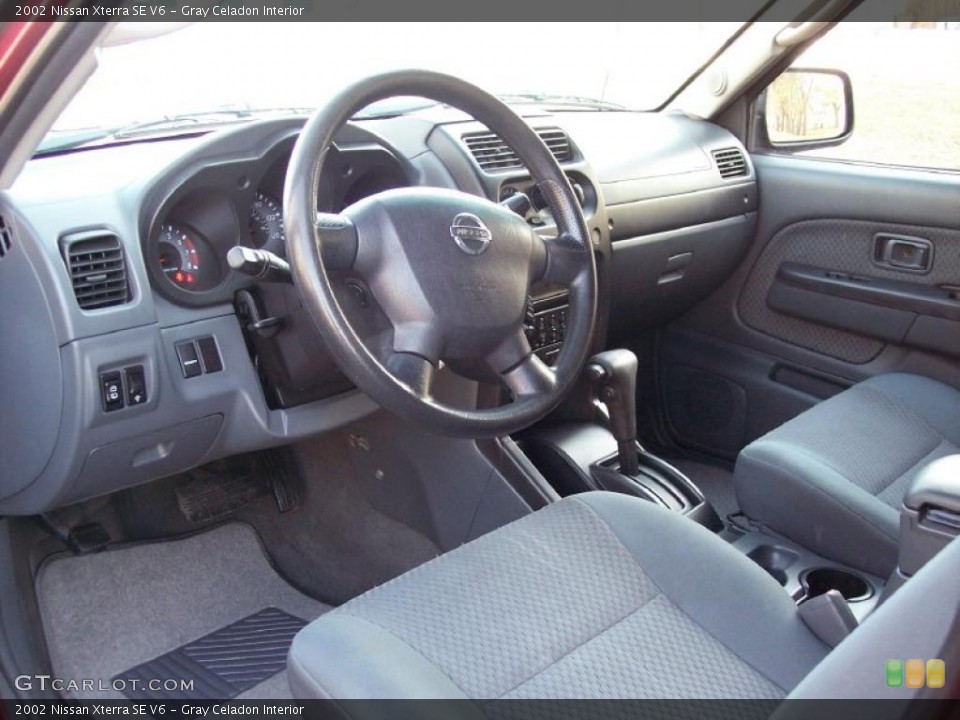 Gray Celadon Interior Prime Interior for the 2002 Nissan Xterra SE V6 #45752802