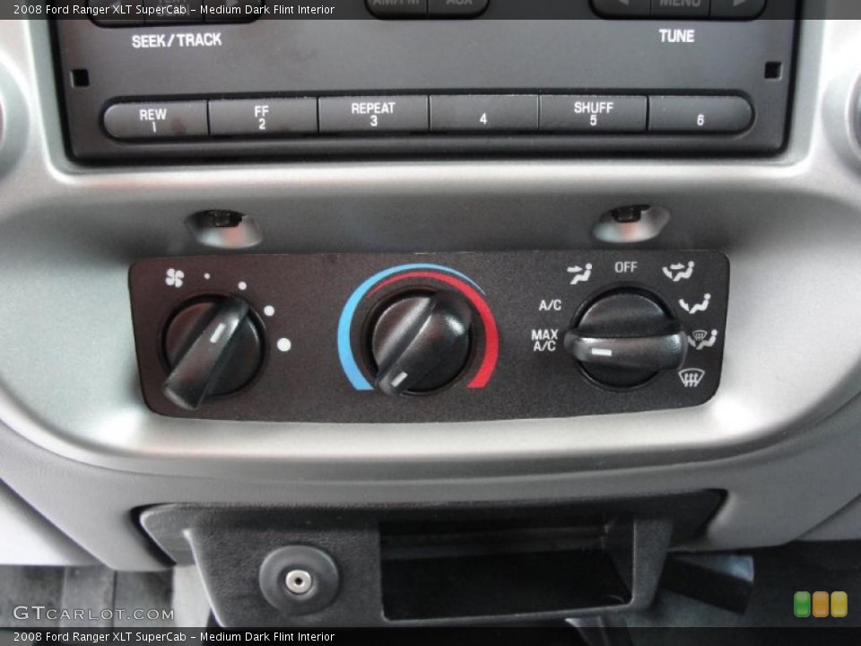 Medium Dark Flint Interior Controls for the 2008 Ford Ranger XLT SuperCab #45753362