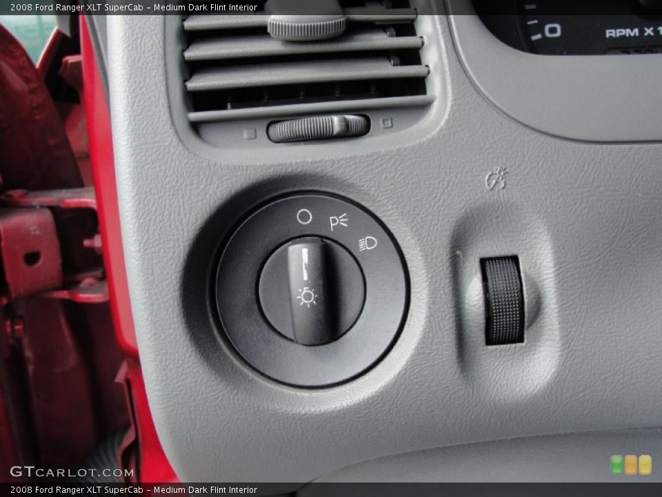 Medium Dark Flint Interior Controls for the 2008 Ford Ranger XLT SuperCab #45753410