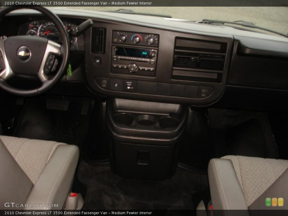 Medium Pewter Interior Dashboard for the 2010 Chevrolet Express LT 3500 Extended Passenger Van #45753446