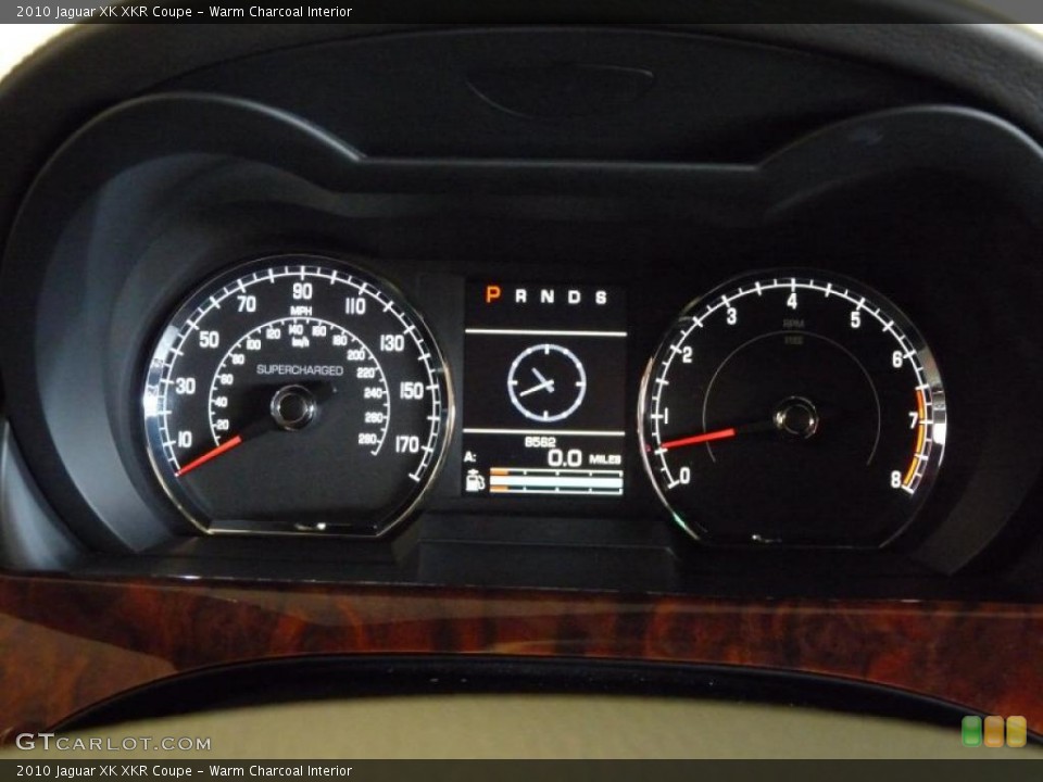 Warm Charcoal Interior Gauges for the 2010 Jaguar XK XKR Coupe #45753710