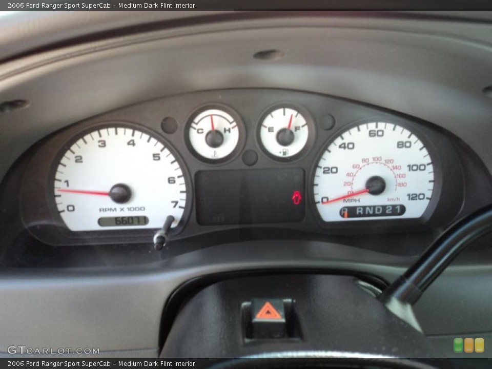 Medium Dark Flint Interior Gauges for the 2006 Ford Ranger Sport SuperCab #45754898