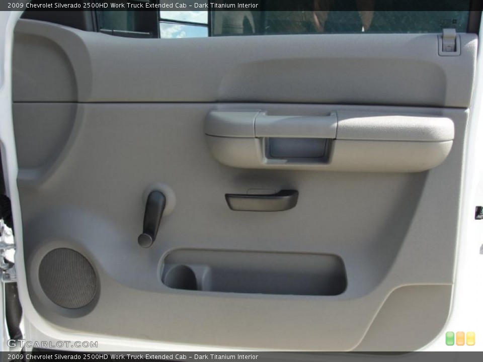 Dark Titanium Interior Door Panel for the 2009 Chevrolet Silverado 2500HD Work Truck Extended Cab #45755902