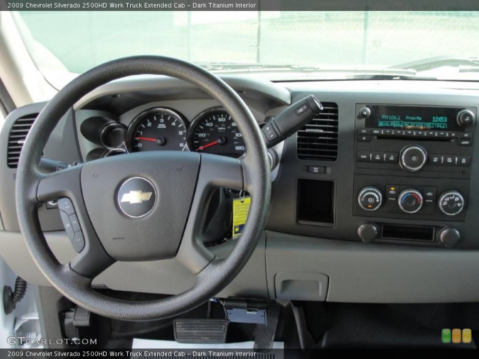 Dark Titanium Interior Dashboard for the 2009 Chevrolet Silverado 2500HD Work Truck Extended Cab #45755950