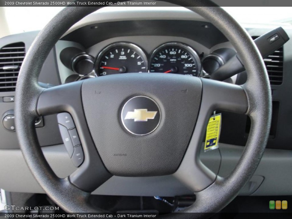 Dark Titanium Interior Steering Wheel for the 2009 Chevrolet Silverado 2500HD Work Truck Extended Cab #45755966