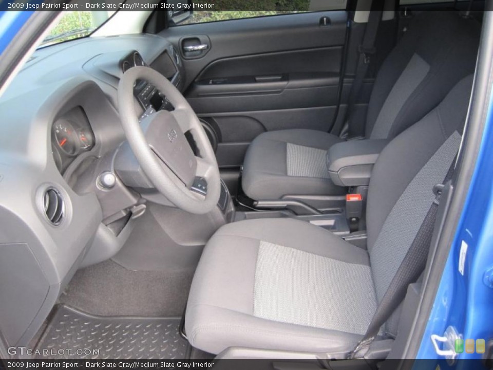 Dark Slate Gray/Medium Slate Gray Interior Photo for the 2009 Jeep Patriot Sport #45756046