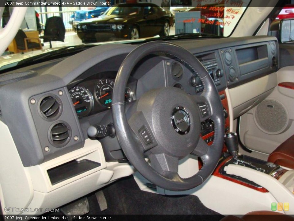 Saddle Brown Interior Steering Wheel for the 2007 Jeep Commander Limited 4x4 #45756510
