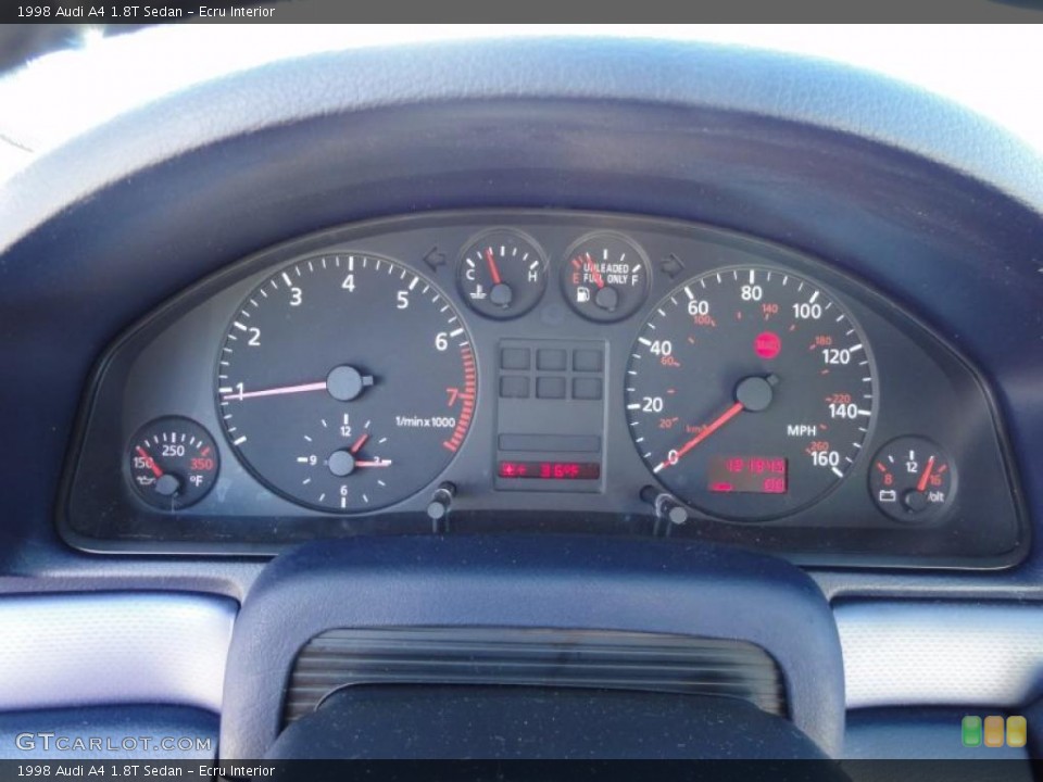 Ecru Interior Gauges for the 1998 Audi A4 1.8T Sedan #45758783