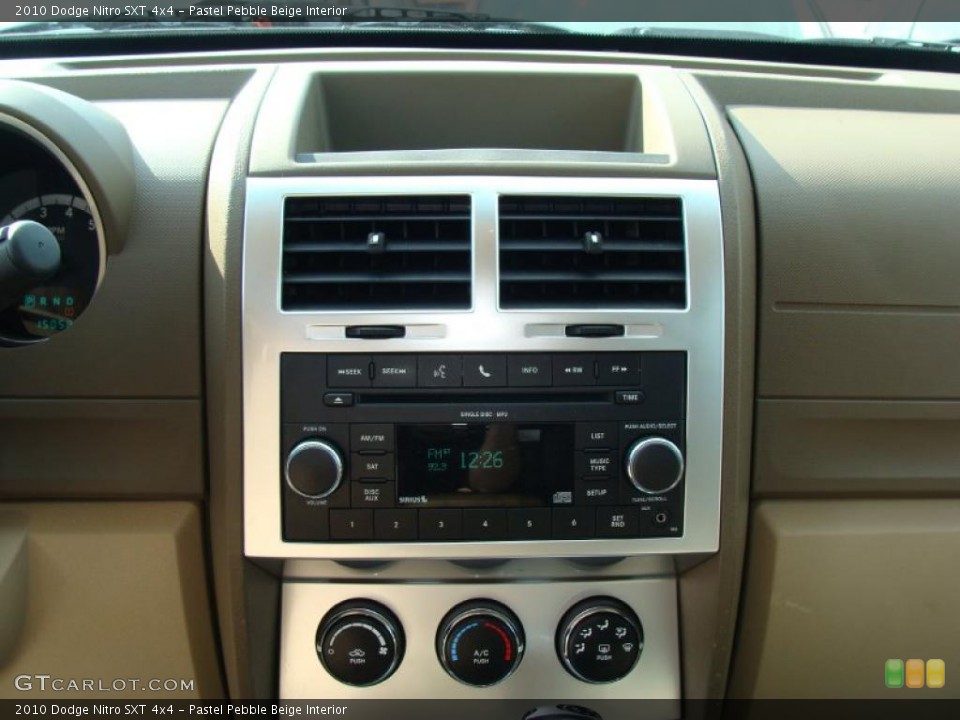 Pastel Pebble Beige Interior Controls for the 2010 Dodge Nitro SXT 4x4 #45761775