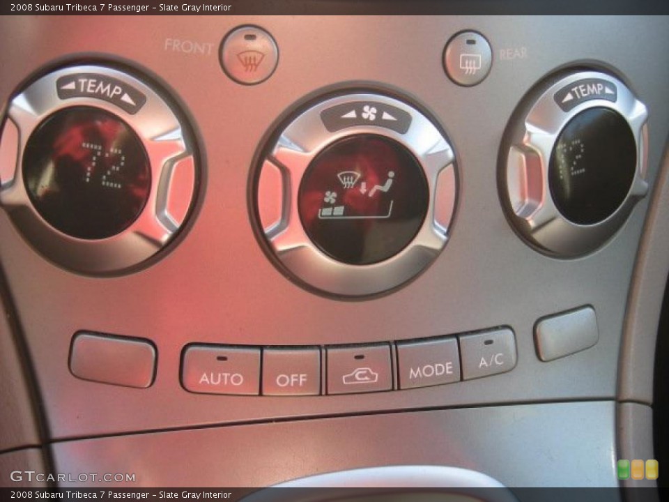 Slate Gray Interior Controls for the 2008 Subaru Tribeca 7 Passenger #45762835