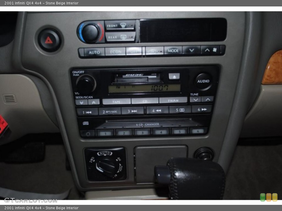 Stone Beige Interior Controls for the 2001 Infiniti QX4 4x4 #45763179
