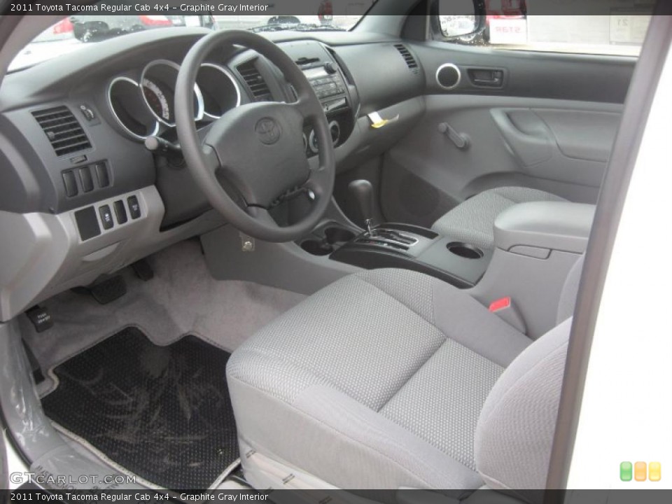 Graphite Gray Interior Photo for the 2011 Toyota Tacoma Regular Cab 4x4 #45766920