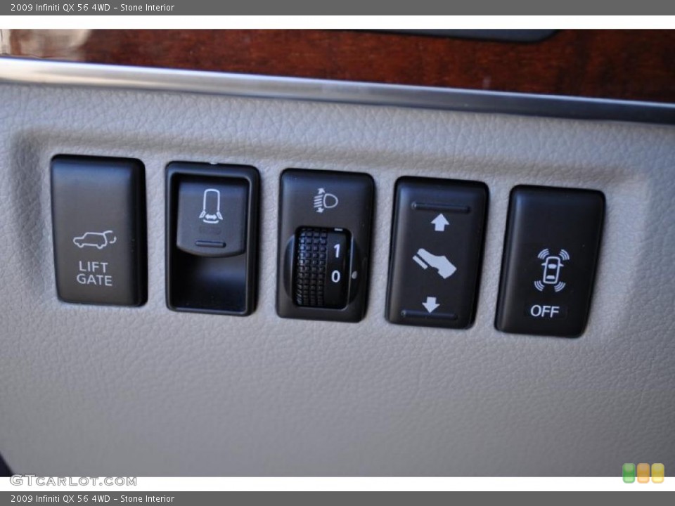 Stone Interior Controls for the 2009 Infiniti QX 56 4WD #45772176