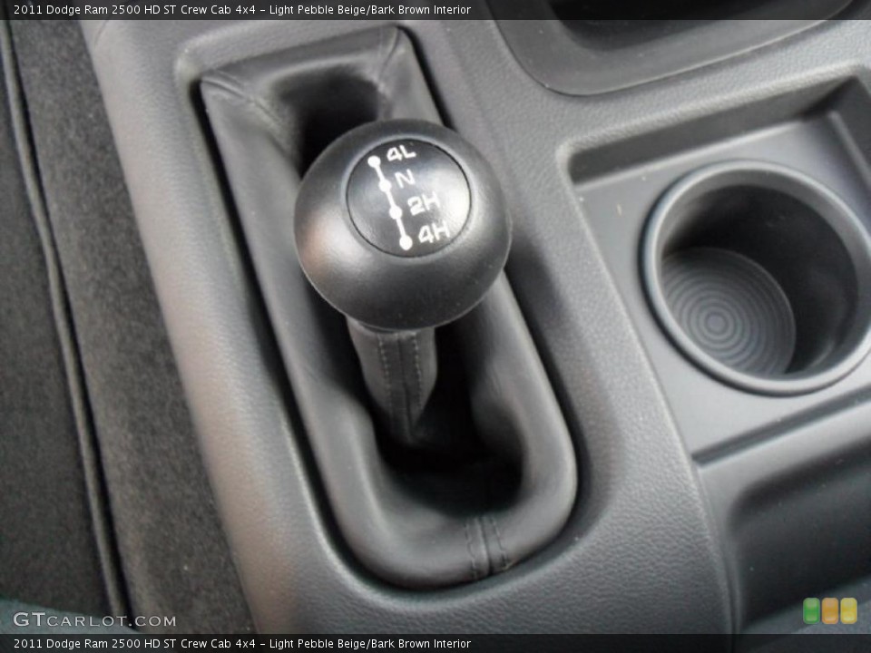 Light Pebble Beige/Bark Brown Interior Controls for the 2011 Dodge Ram 2500 HD ST Crew Cab 4x4 #45773124