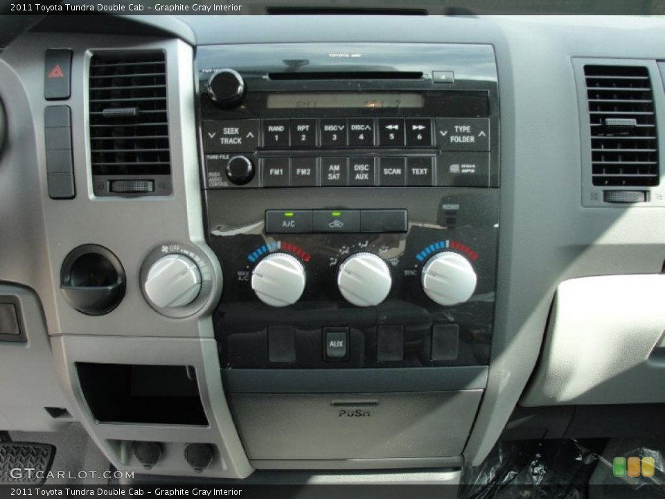 Graphite Gray Interior Controls for the 2011 Toyota Tundra Double Cab #45777396