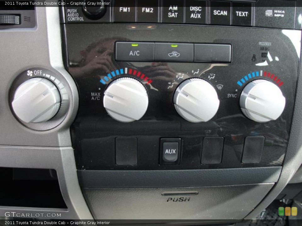 Graphite Gray Interior Controls for the 2011 Toyota Tundra Double Cab #45777440
