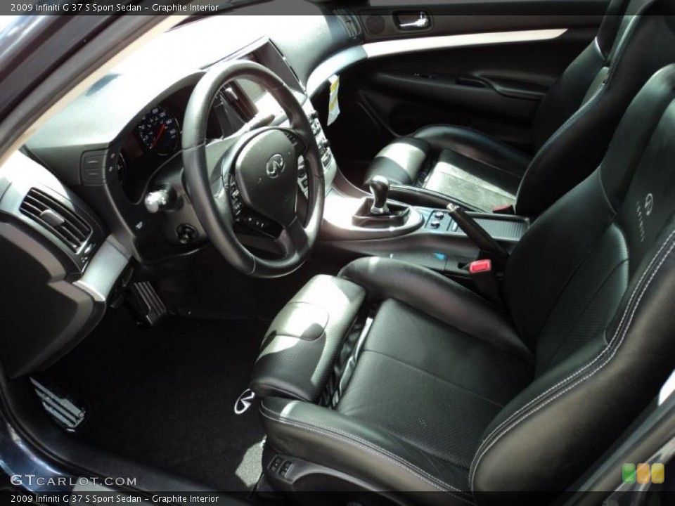 Graphite Interior Photo for the 2009 Infiniti G 37 S Sport Sedan #45780765