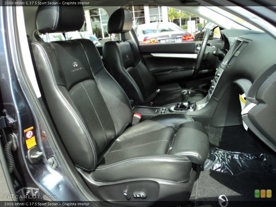 Graphite Interior Photo for the 2009 Infiniti G 37 S Sport Sedan #45780809