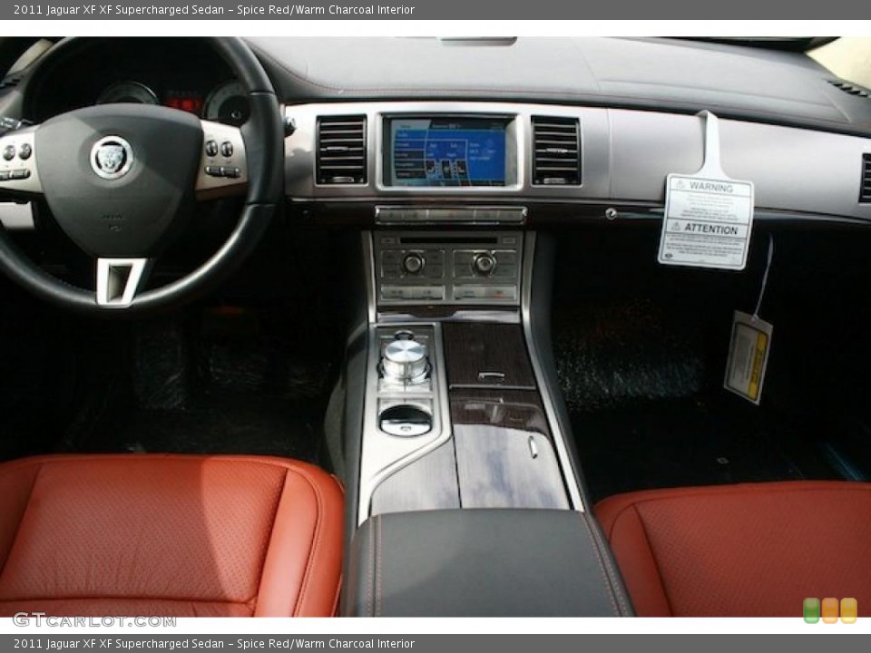 Spice Red/Warm Charcoal Interior Dashboard for the 2011 Jaguar XF XF Supercharged Sedan #45780913