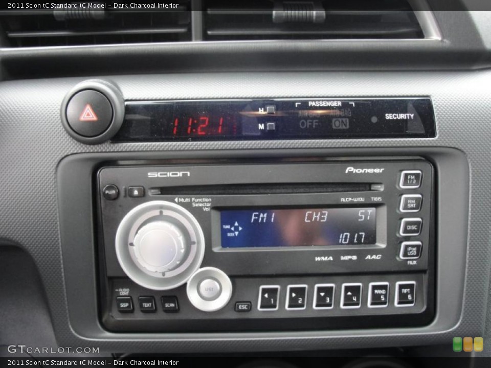 Dark Charcoal Interior Controls for the 2011 Scion tC  #45781833