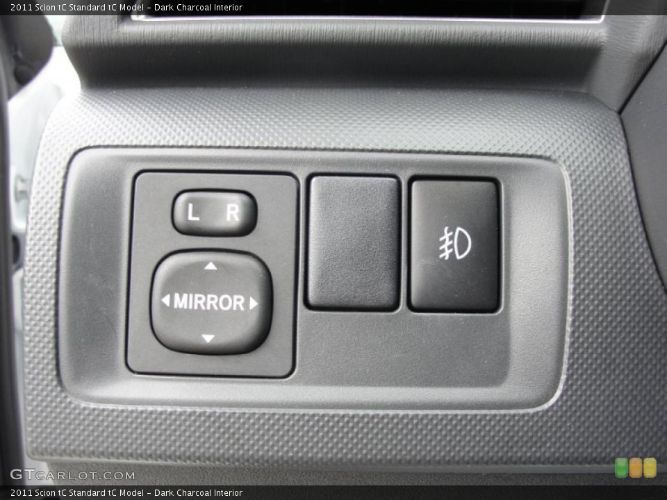 Dark Charcoal Interior Controls for the 2011 Scion tC  #45781917