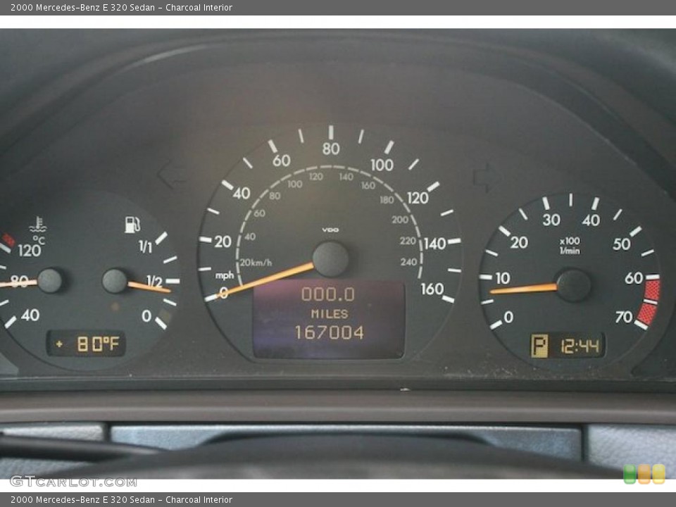 Charcoal Interior Gauges for the 2000 Mercedes-Benz E 320 Sedan #45783022
