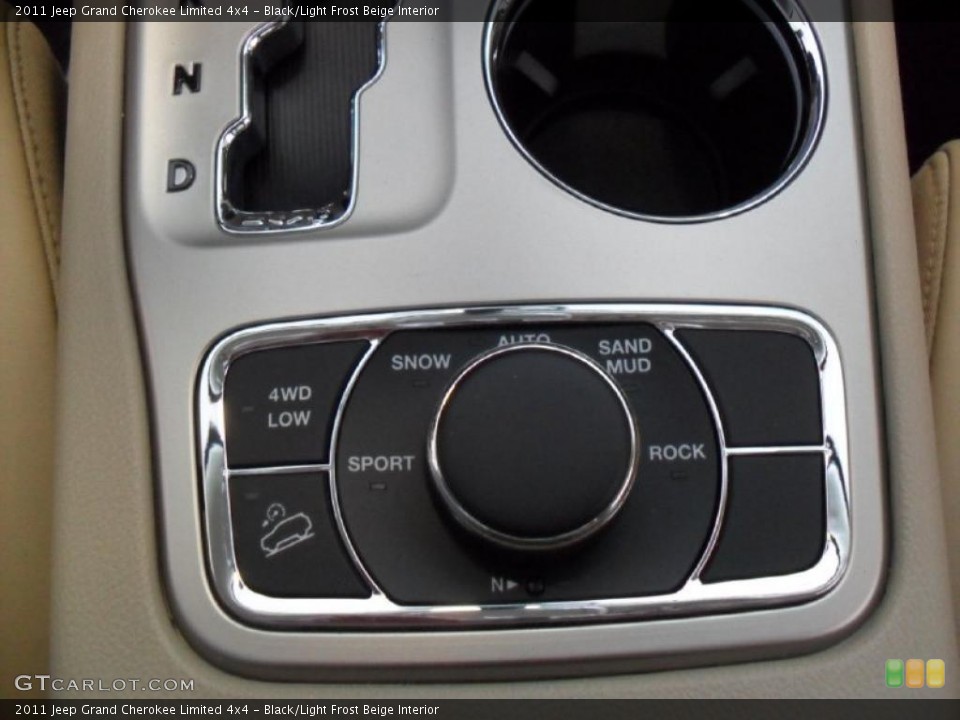 Black/Light Frost Beige Interior Controls for the 2011 Jeep Grand Cherokee Limited 4x4 #45784022