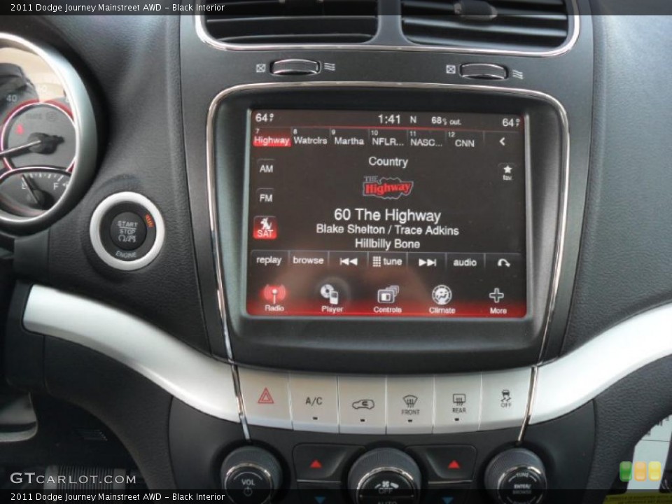 Black Interior Controls for the 2011 Dodge Journey Mainstreet AWD #45784542